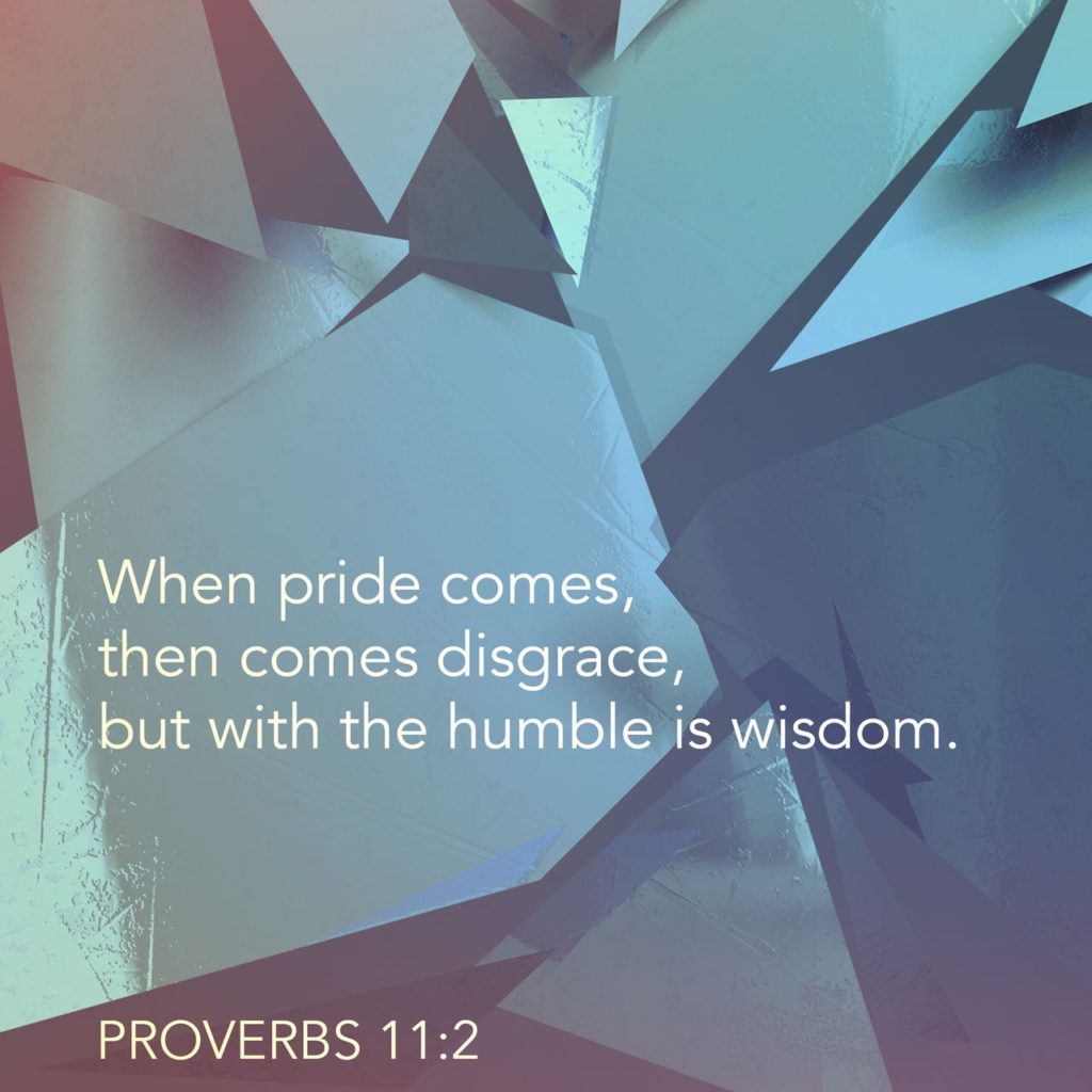 Proverbs 11:2 ESV